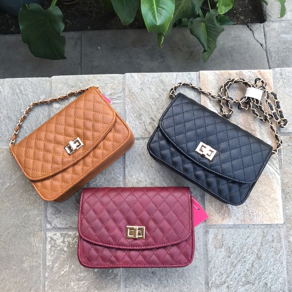 Handbags - Cute Padded Crossbodies bags only tan left!